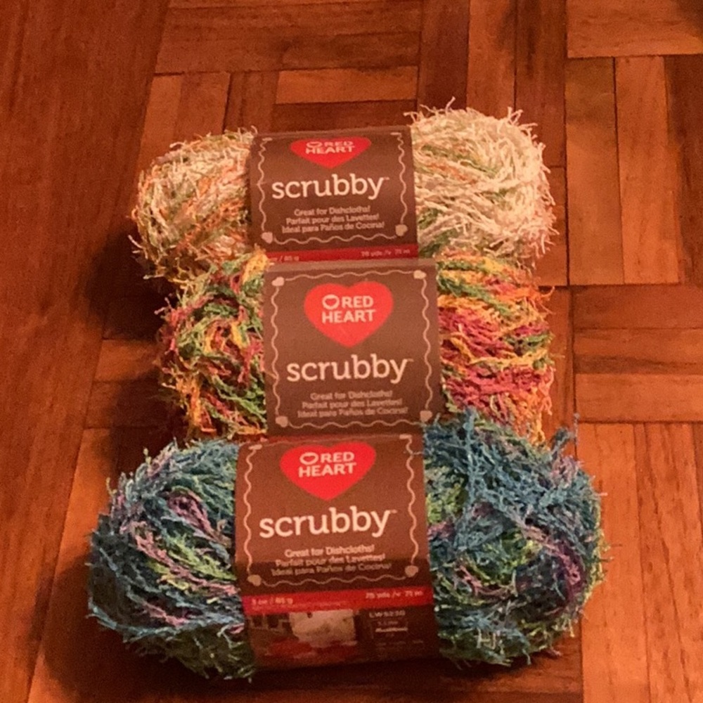 Red heart scrubby yarn- FINAL PRICE MARK DOWN
